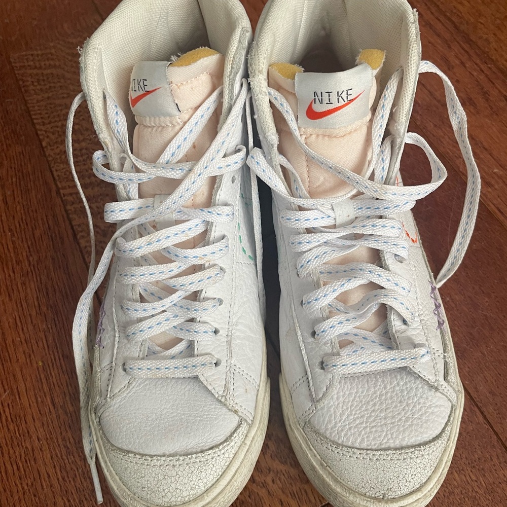 Nike White High-Top Sneakers